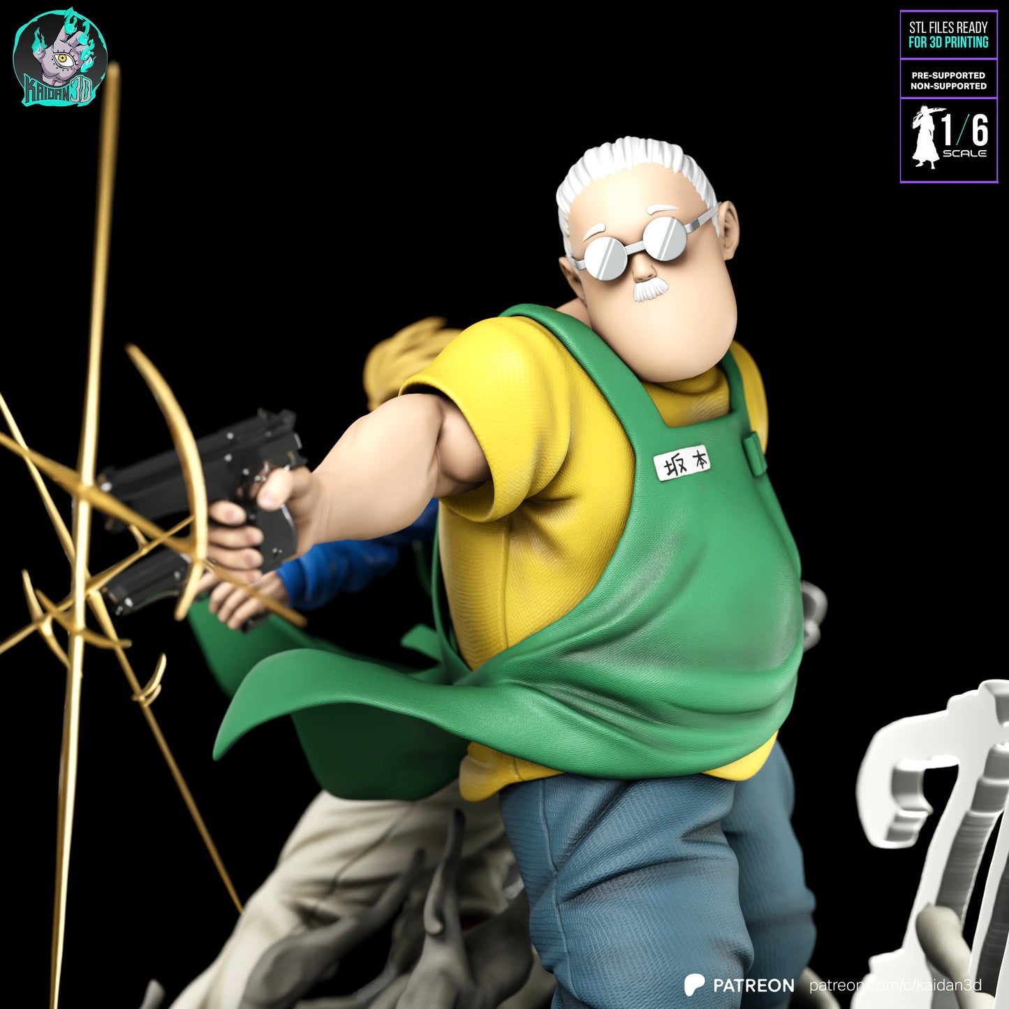 Taro x Shin - Unassembled and Unpainted Garage Kit - Model Designed by Kaidan3D