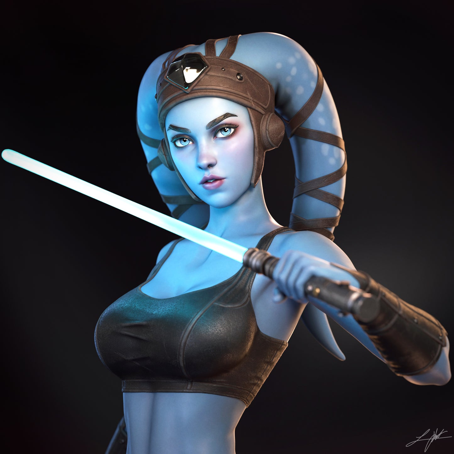 Aayla - Unassembled and Unpainted Garage Kit - Model Designed by Abe3d/Ramses