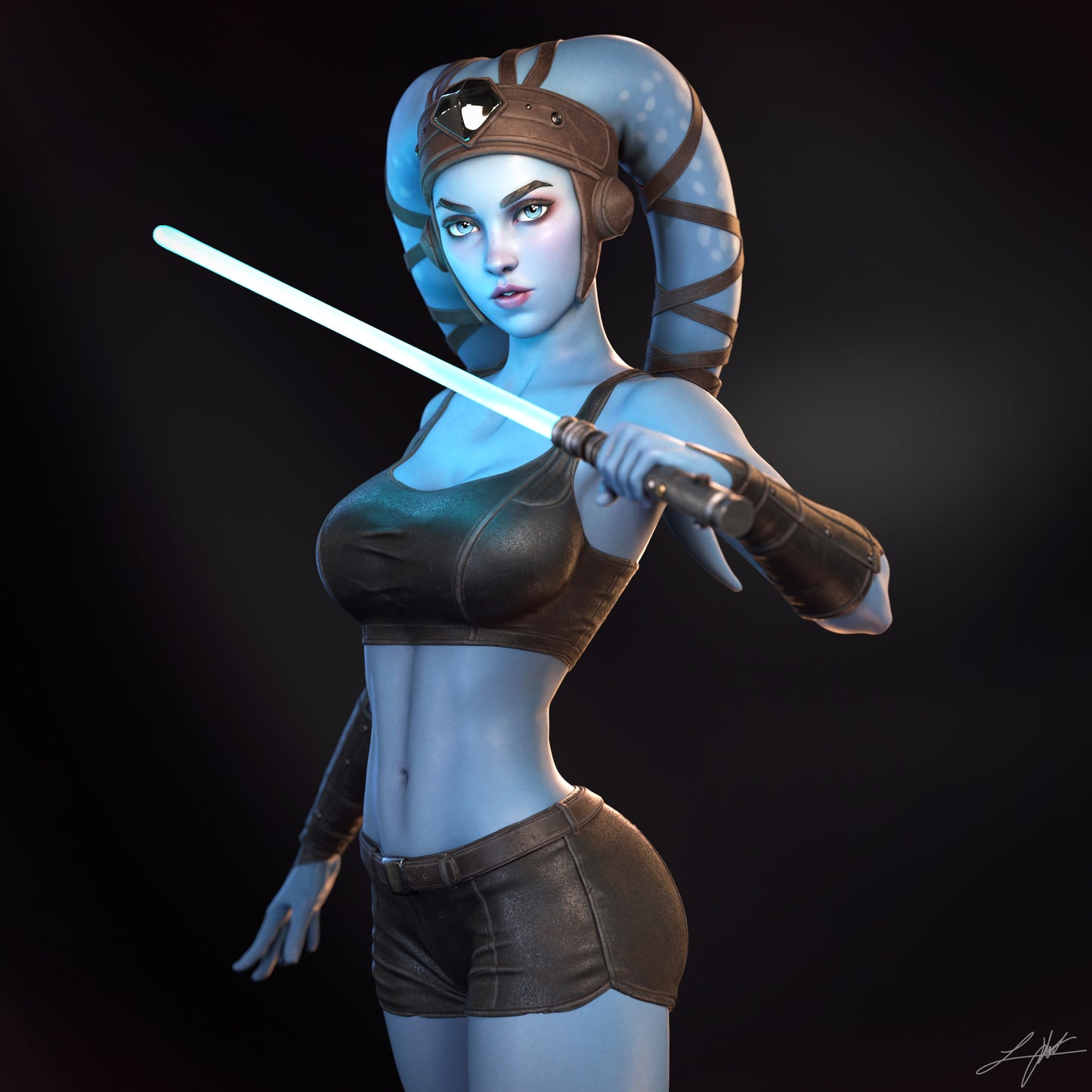 Aayla - Unassembled and Unpainted Garage Kit - Model Designed by Abe3d/Ramses