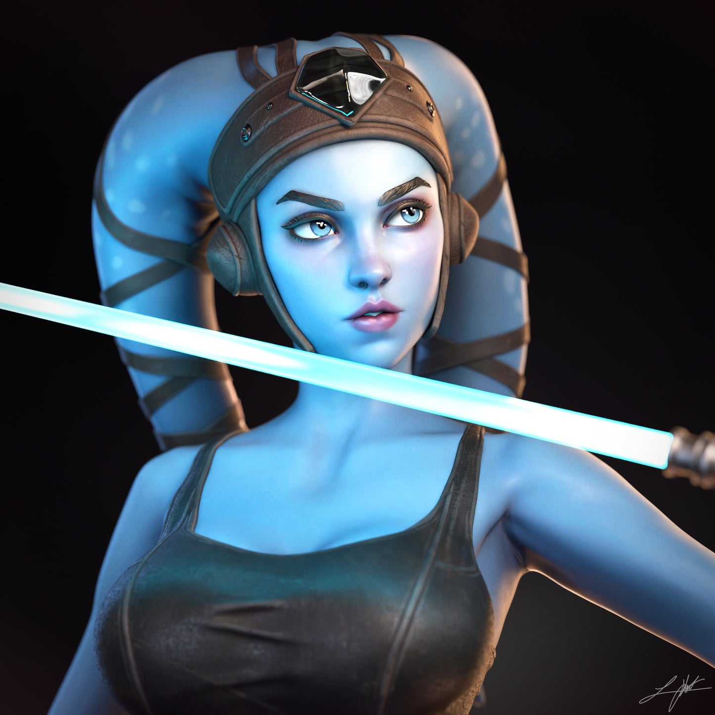 Aayla - Unassembled and Unpainted Garage Kit - Model Designed by Abe3d/Ramses