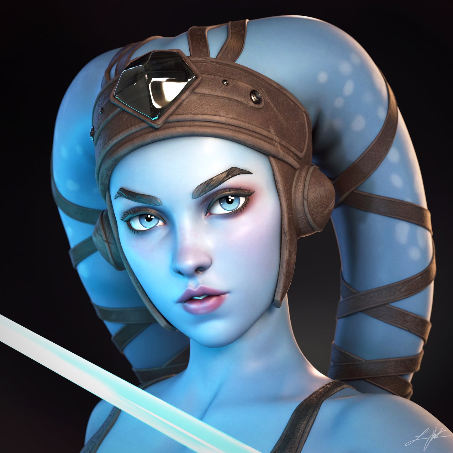Aayla - Unassembled and Unpainted Garage Kit - Model Designed by Abe3d/Ramses