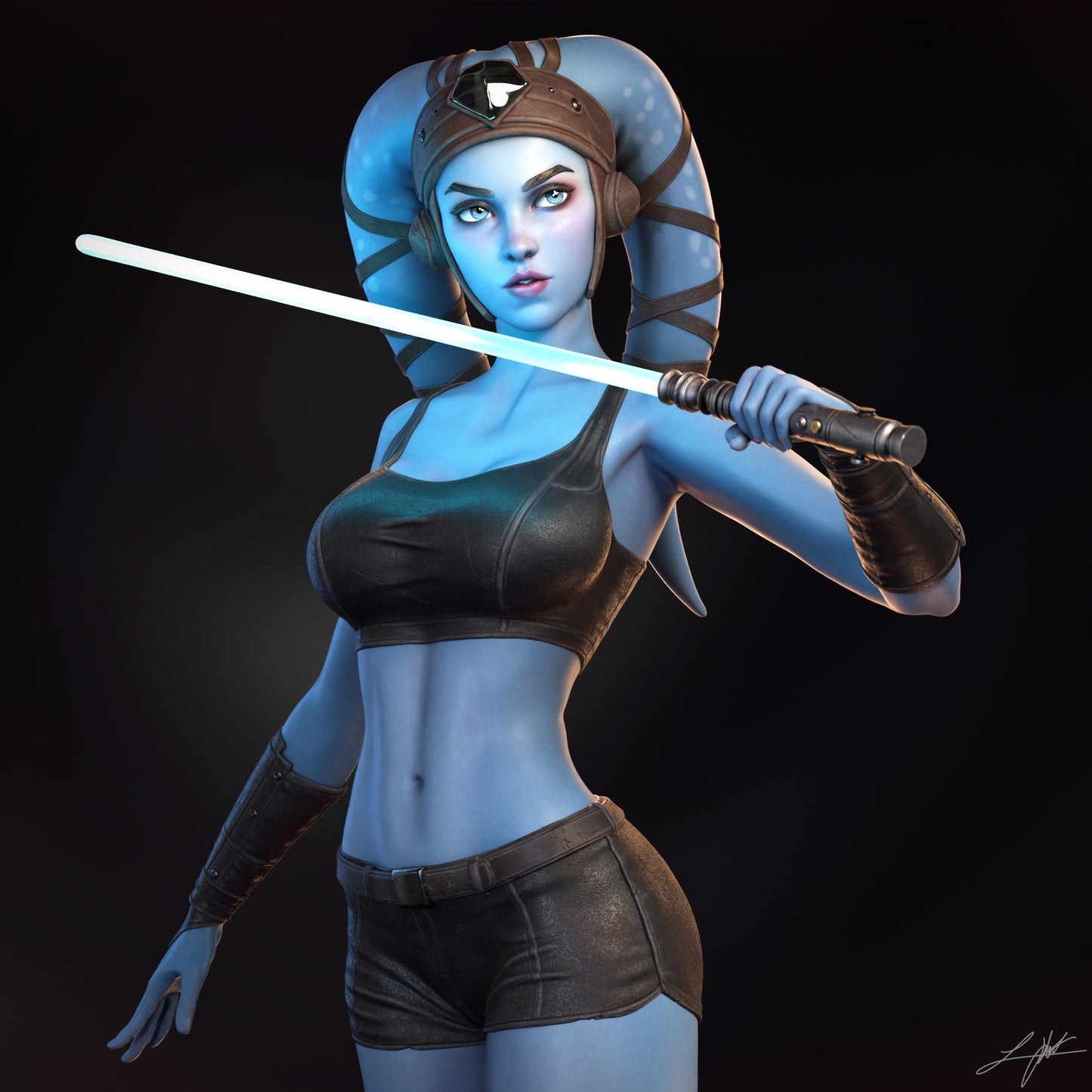Aayla - Unassembled and Unpainted Garage Kit - Model Designed by Abe3d/Ramses