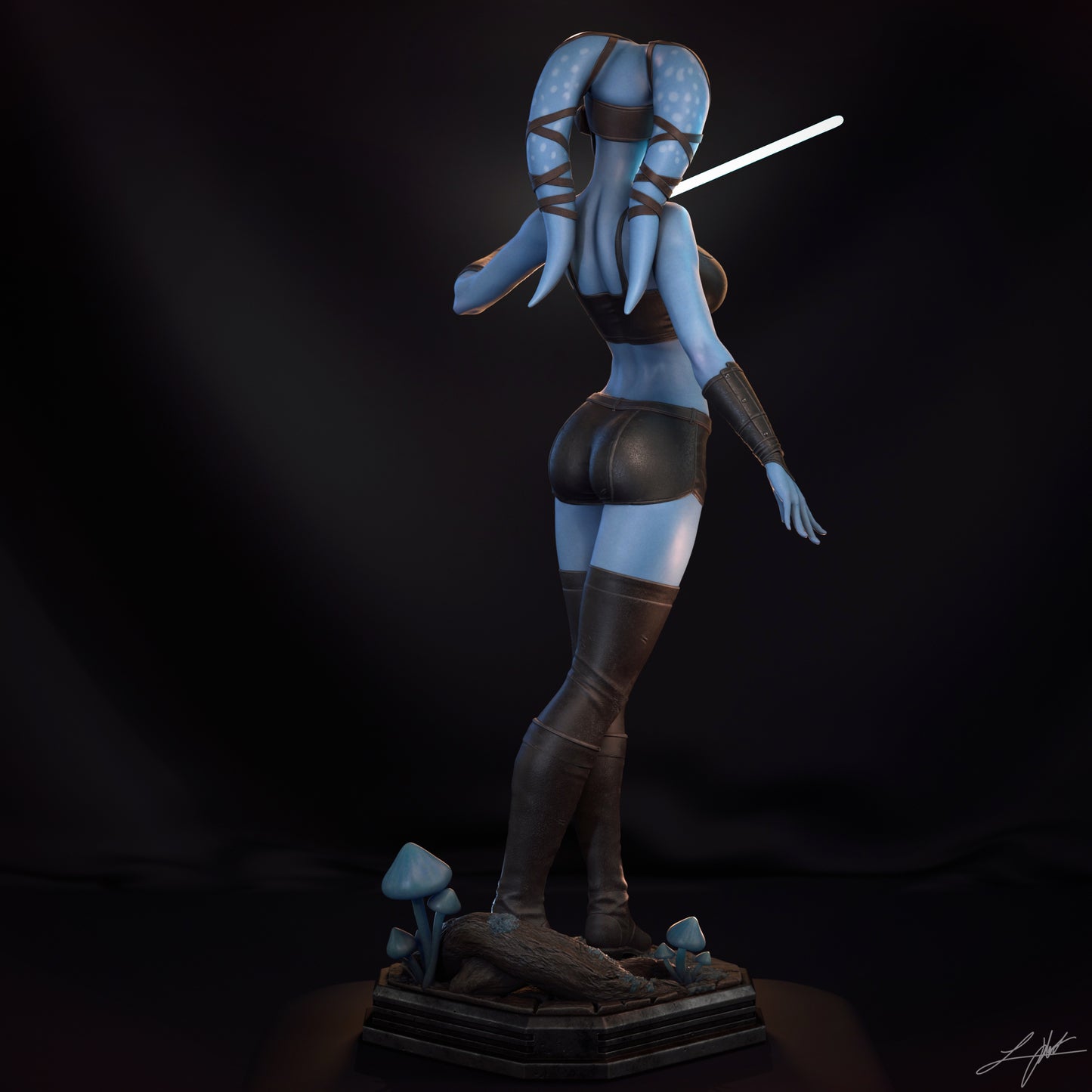 Aayla - Unassembled and Unpainted Garage Kit - Model Designed by Abe3d/Ramses