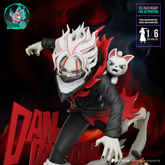 Okarun - (HEAD VARIANTS INCLUDED) Unassembled and Unpainted Garage Kit - Model Designed by Kaidan3D