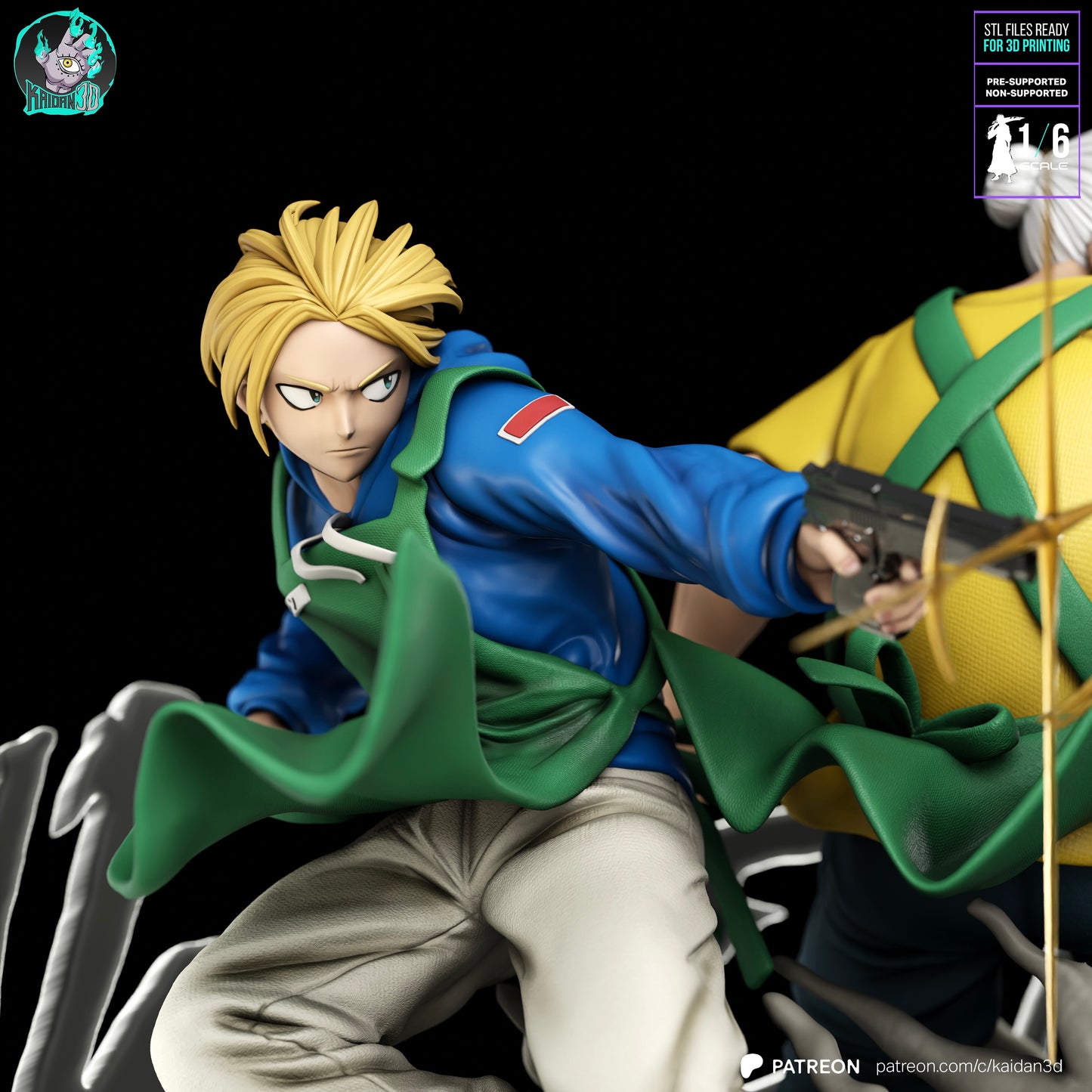 Taro x Shin - Unassembled and Unpainted Garage Kit - Model Designed by Kaidan3D